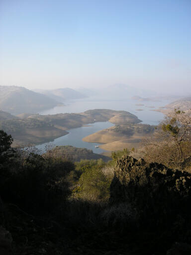 We're scouting one of the arms of this reservoir for new routes next week